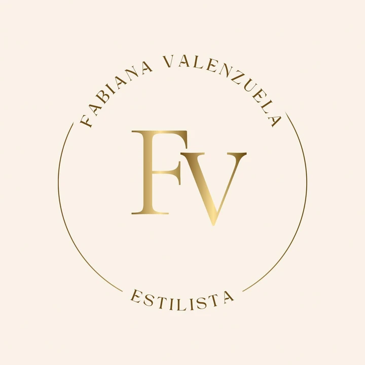 Fabiana Valenzuela · Estilista, logotipo de las iniciales FV